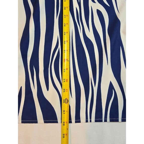 Womens Blue and White lightweight Sleeveless dress size 5XL Poly Spandex blend - Picture 12 of 12
